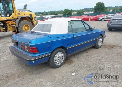 1992 Dodge Shadow from USA, damaged, VIN 3B3XP45K7NT324599